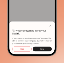 We are concerned about your health