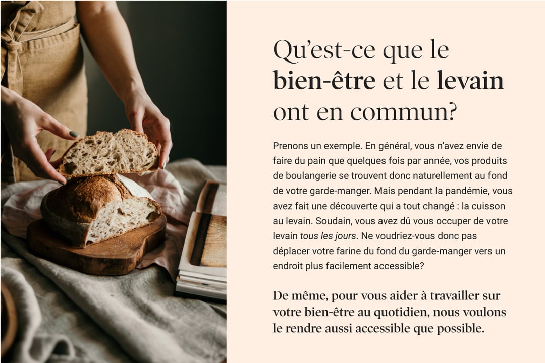 Qu’est-ce que le bien-être et le levain ont en commun?