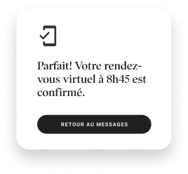 Confirmation de rendez-vous virtual  avec le programme d'aides aux employé(e)s (PAE) de Dialogue