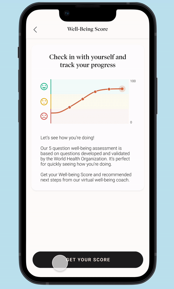 Well-Being Score: a monthly pulse to help you improve your health and well-being