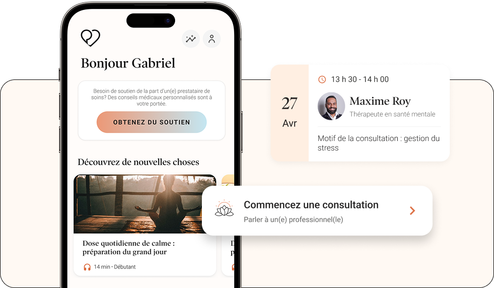 Interface de l'application de Dialogue