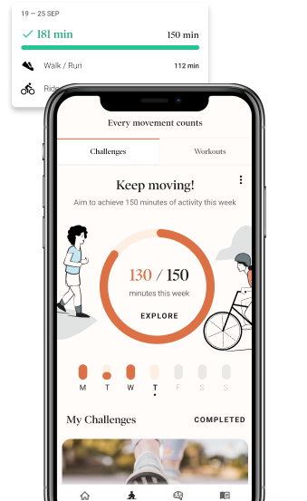 Dialogue's Wellness program app interface