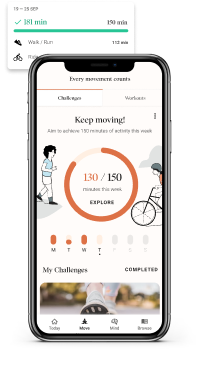 Dialogue's Wellness program app interface