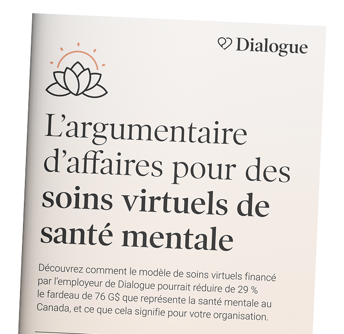 L'argumentaire d'affaires pour des soins vituels de santé mentale