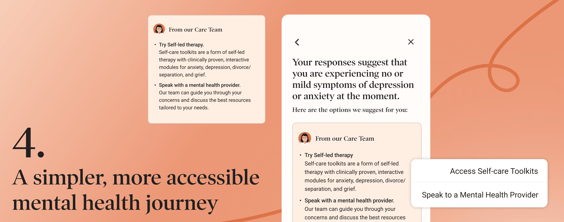 4. A simpler, more accessible mental health journey