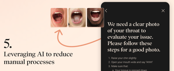 5. Leveraging AI to reduce manual processes