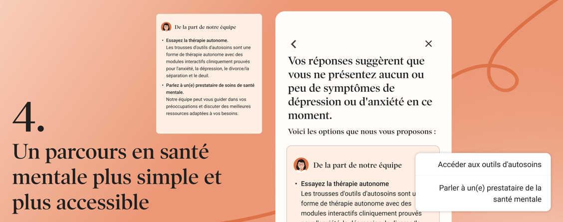4. Un parcours en santé mentale plus simple et plus accessibles