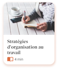 Stratégies d'organisation au travail dans l'application de Dialogue