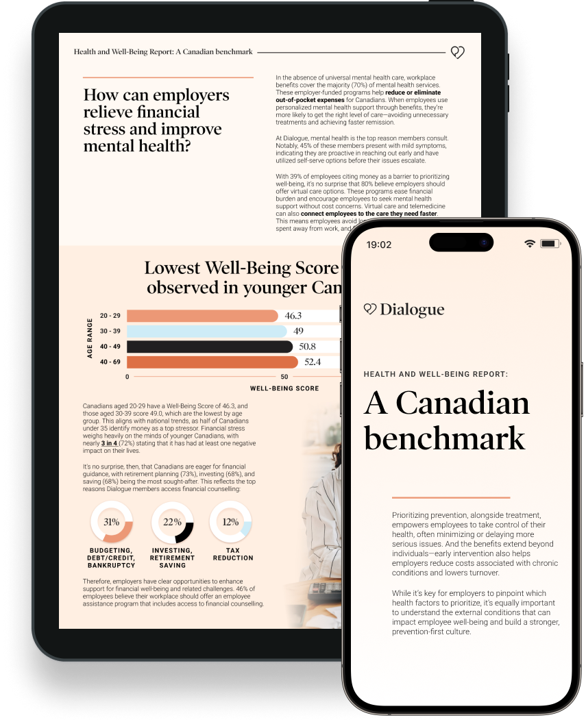 Health and Well-Being Report: A Canadian benchmark