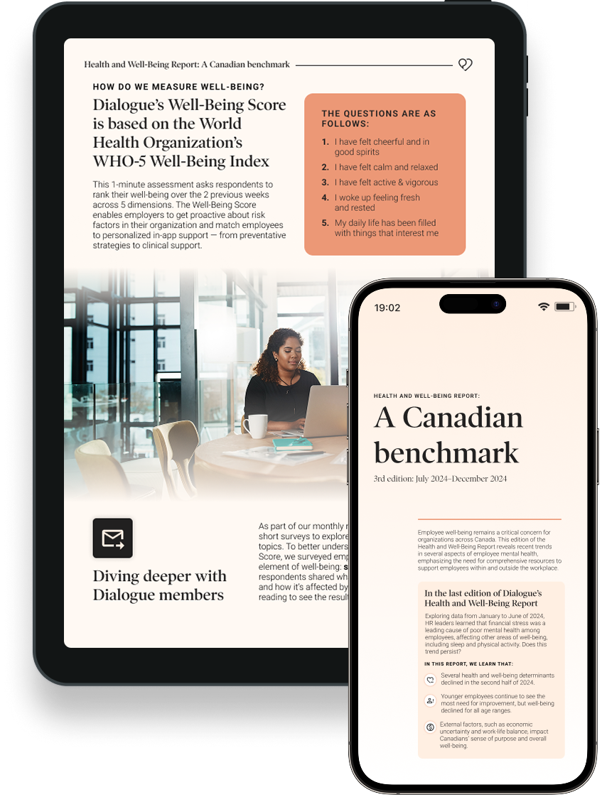Health and Well-Being Report: A Canadian benchmark