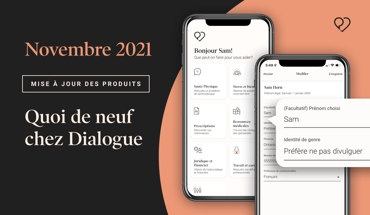 Produits Dialogue sur téléphone