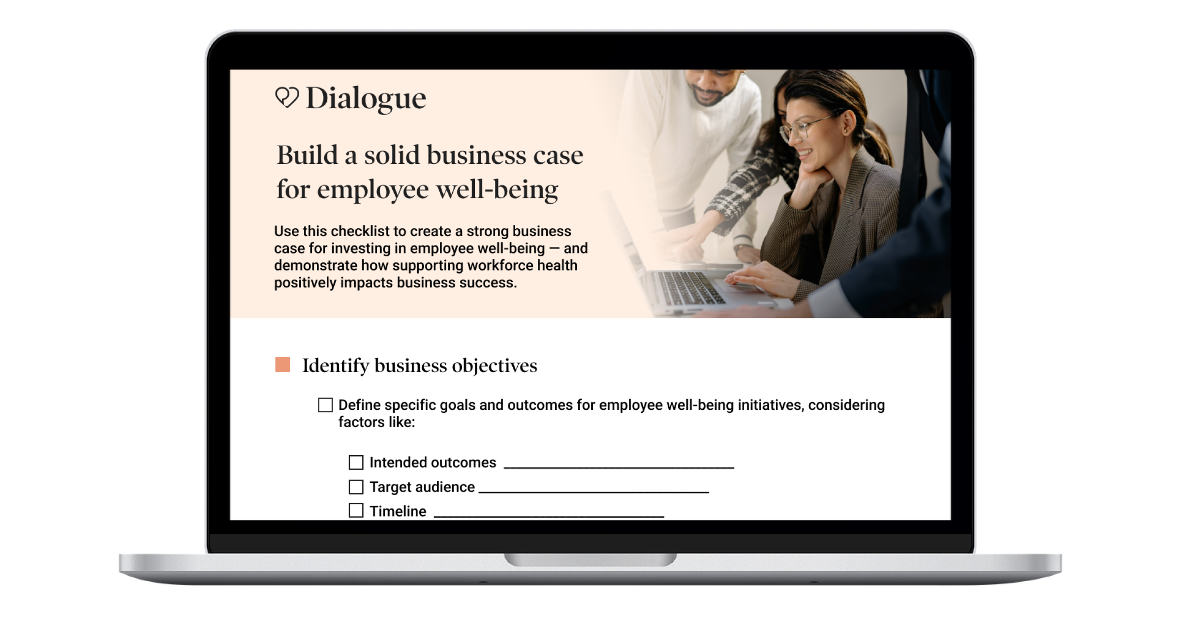 Checklist: Build a solid business case for employee well-being