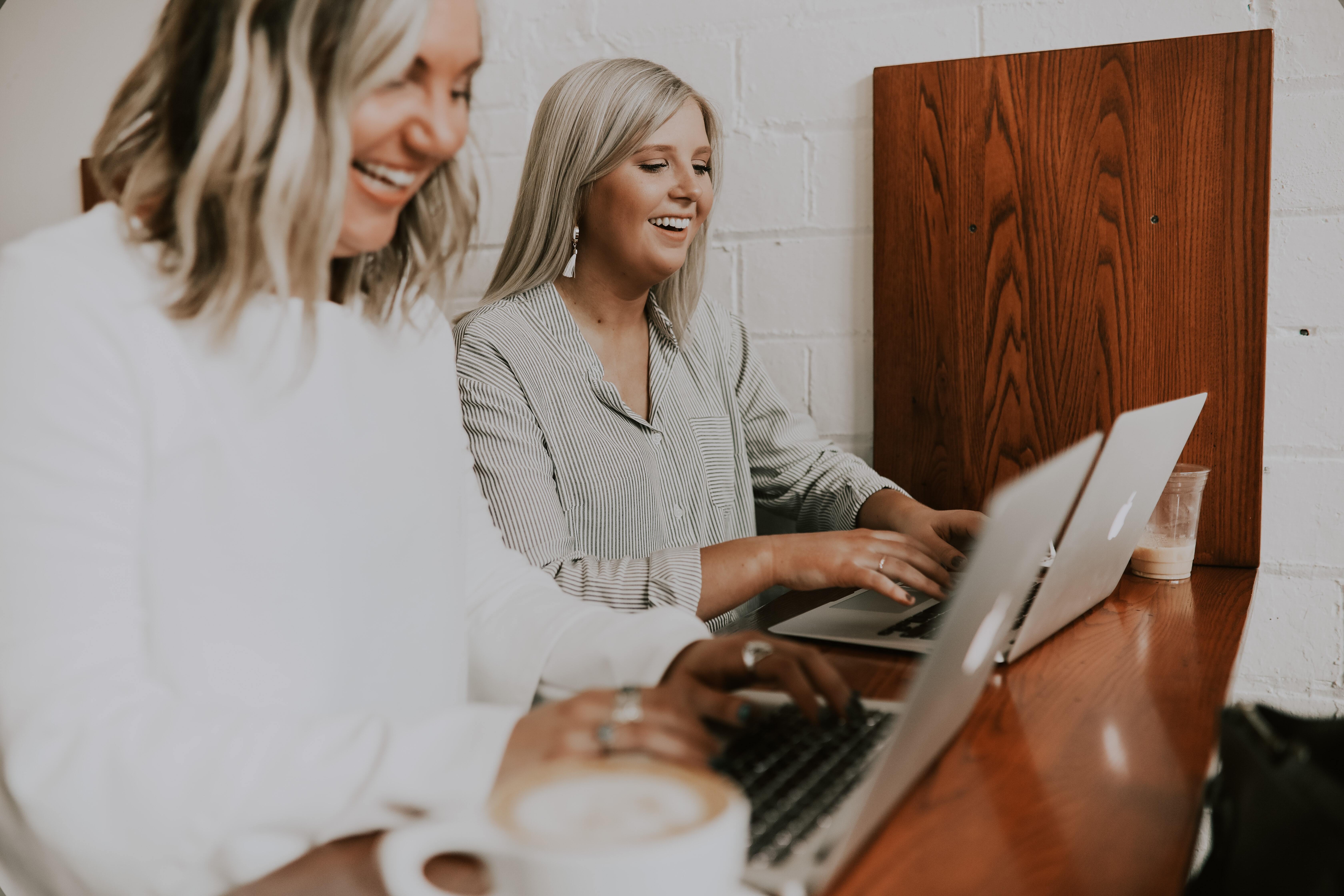 women laughing